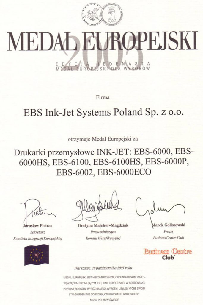 Profil firmy - Profil firmy certyfikaty ebs 0007 Dyplom ME ED XI 2005 PL800x1130pix96dpi