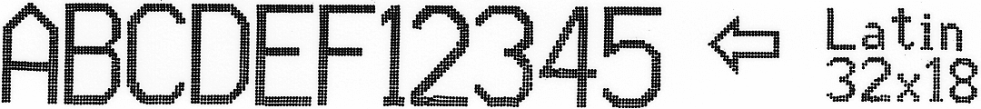 EBS-6900 - EBS Ink-Jet Systems Poland Sp. z o.o. EBS-6900 - Latin 32x18 1