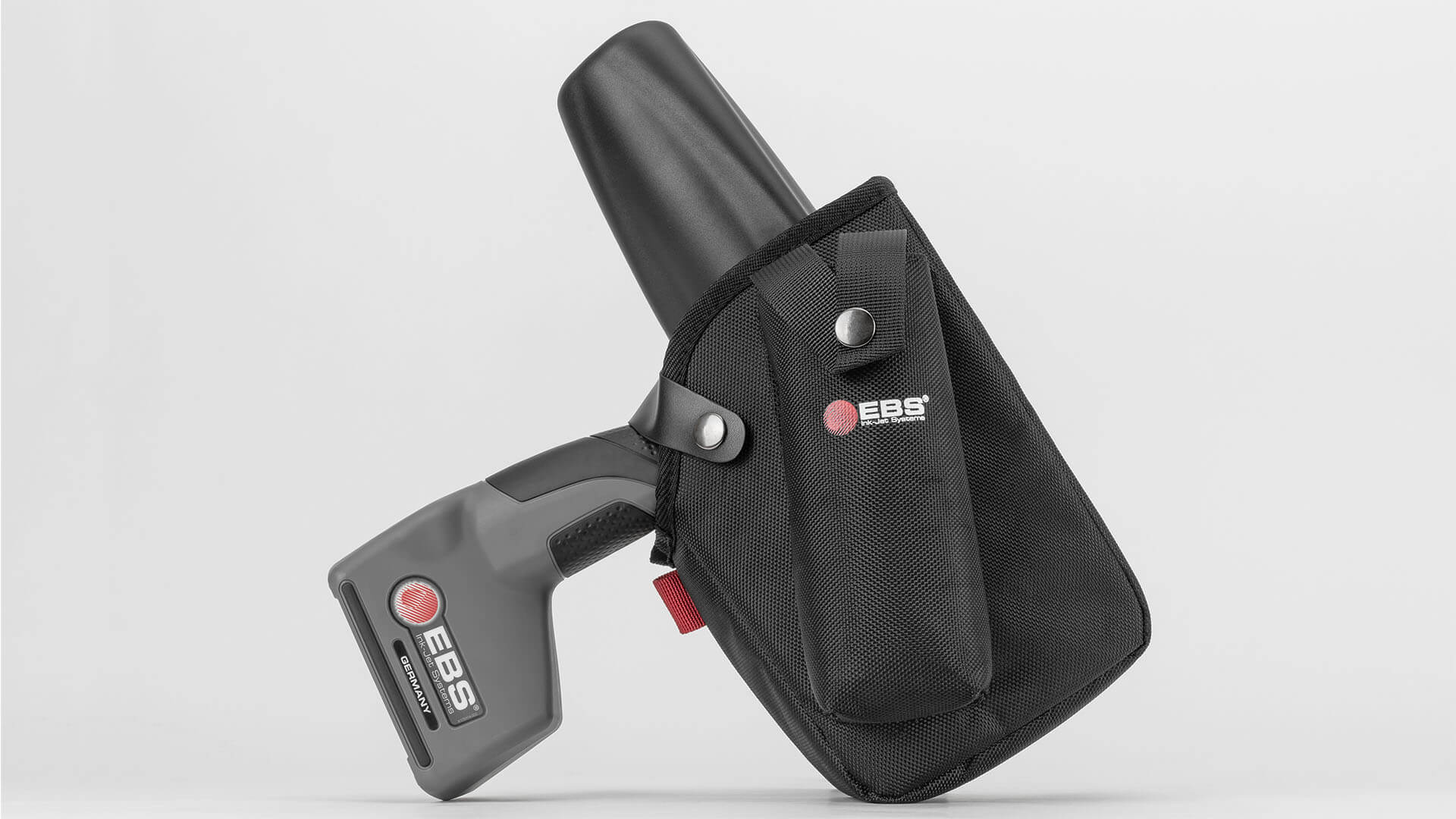 Kabura z pasem na biodro dla drukarek Handjet - EBS Ink-Jet Systems Poland Sp. z o.o. Kabura z pasem na biodro dla drukarek Handjet - Rolki EBS-260 EBS 260 przemyslowa drukarka reczna akcesorium kabura dsc00034