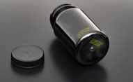 EBS-6800P - EBS-6800P EBS 6800P wydruk zielonym atramentem pigmentowym na malej czarnej plastikowej butelce dsc00042