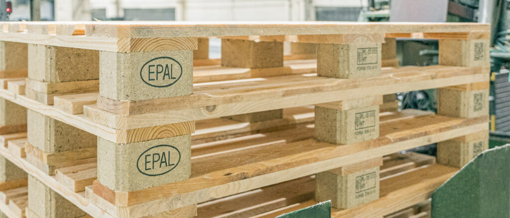 Znakowanie europalet EPAL QR - EPAL QR Hi Res EBS 2600 wydruki na wspornikach palety epal 04803