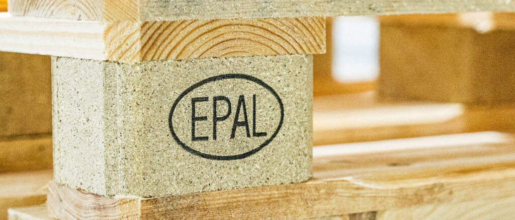 Znakowanie europalet EPAL QR - EPAL QR Hi Res EBS 2600 wydruk na wsporniku palety epal 04801