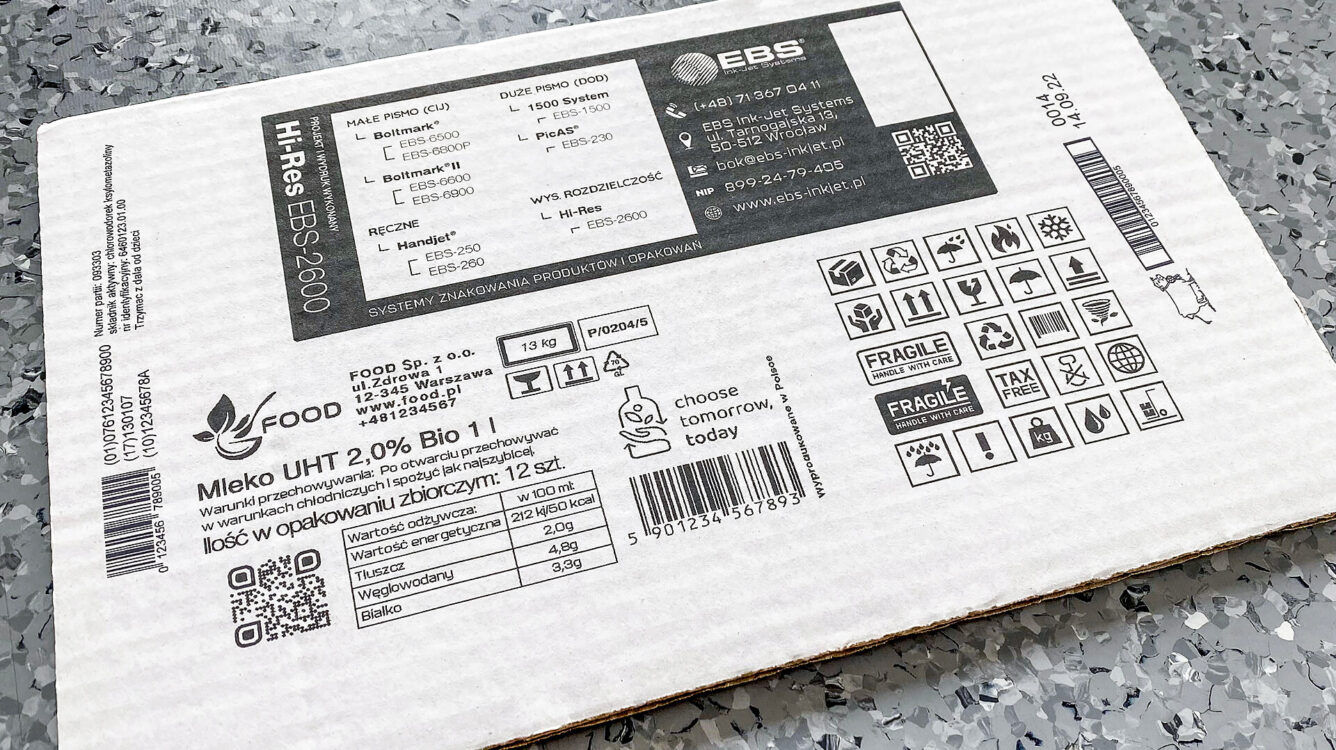 EBS-2600 - Hi Res EBS 2600 wydruki etykiet na kartonie 5936